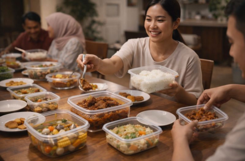 Arisan jalan, cucian piring aman! 🥳✨ Gunakan wadah Trifinity yang kokoh dan bening kristal buat acara kumpul keluargamu. Nggak perlu repot cuci piring, tamu pun senang bisa bawa pulang sisa makanan pakai wadah yang keren.